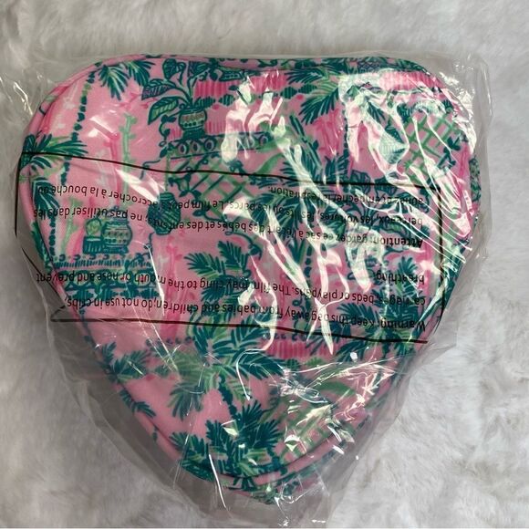 Lilly Pulitzer Heart Cosmetic Case - Picture 3 of 4
